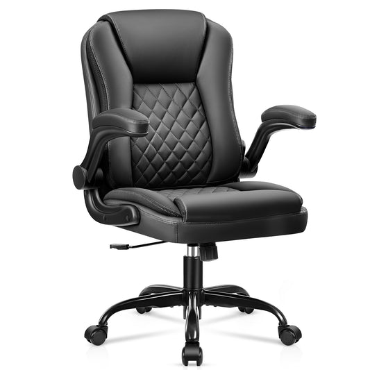 Executive-style leather office chair from Brick Attic in a product photo