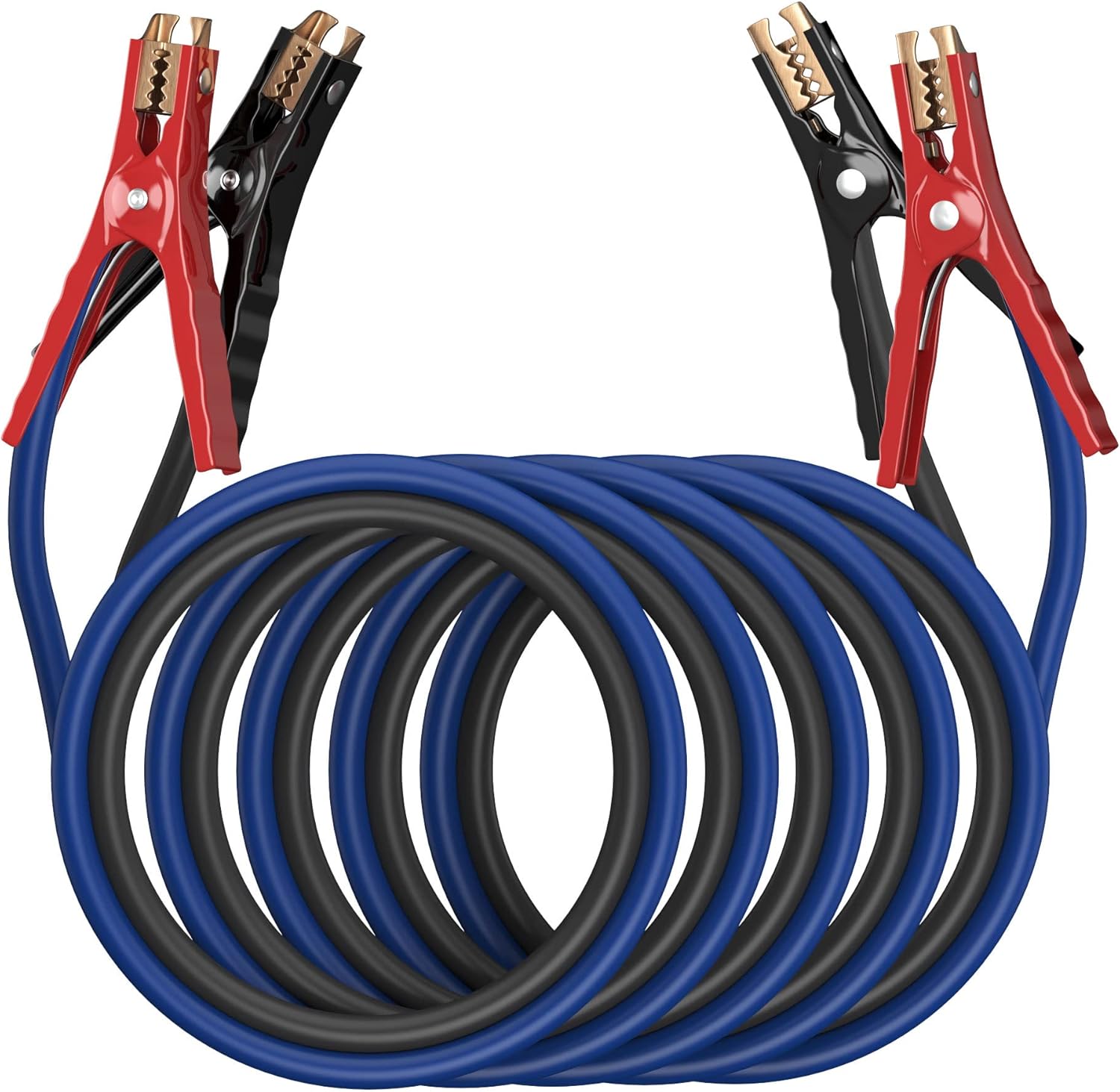 ExtreSpo heavy duty 4 Gauge, 20 Feet, 600Amp jumper cables shown with their carrying case