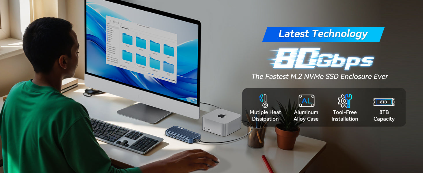 The Acasis TB501Pro, a Thunderbolt 5 enclosure for SSDs
