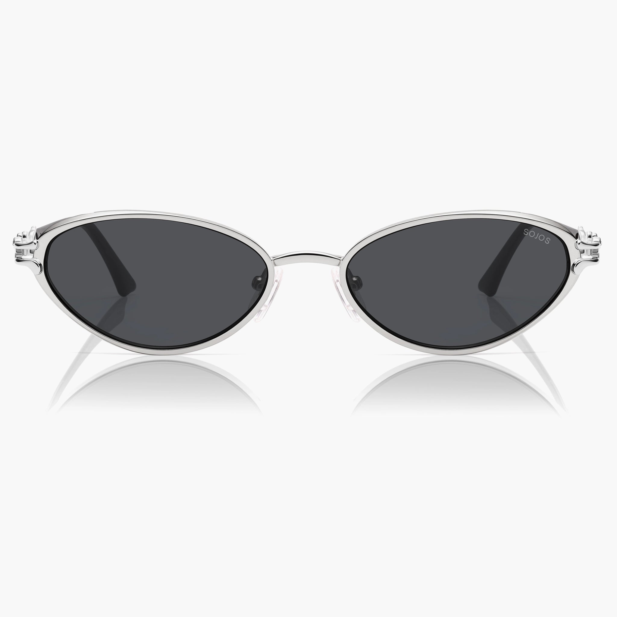 SOJOS Staghorn Coral SJ3103 oval cat-eye sunglasses in the Coral Bloom style