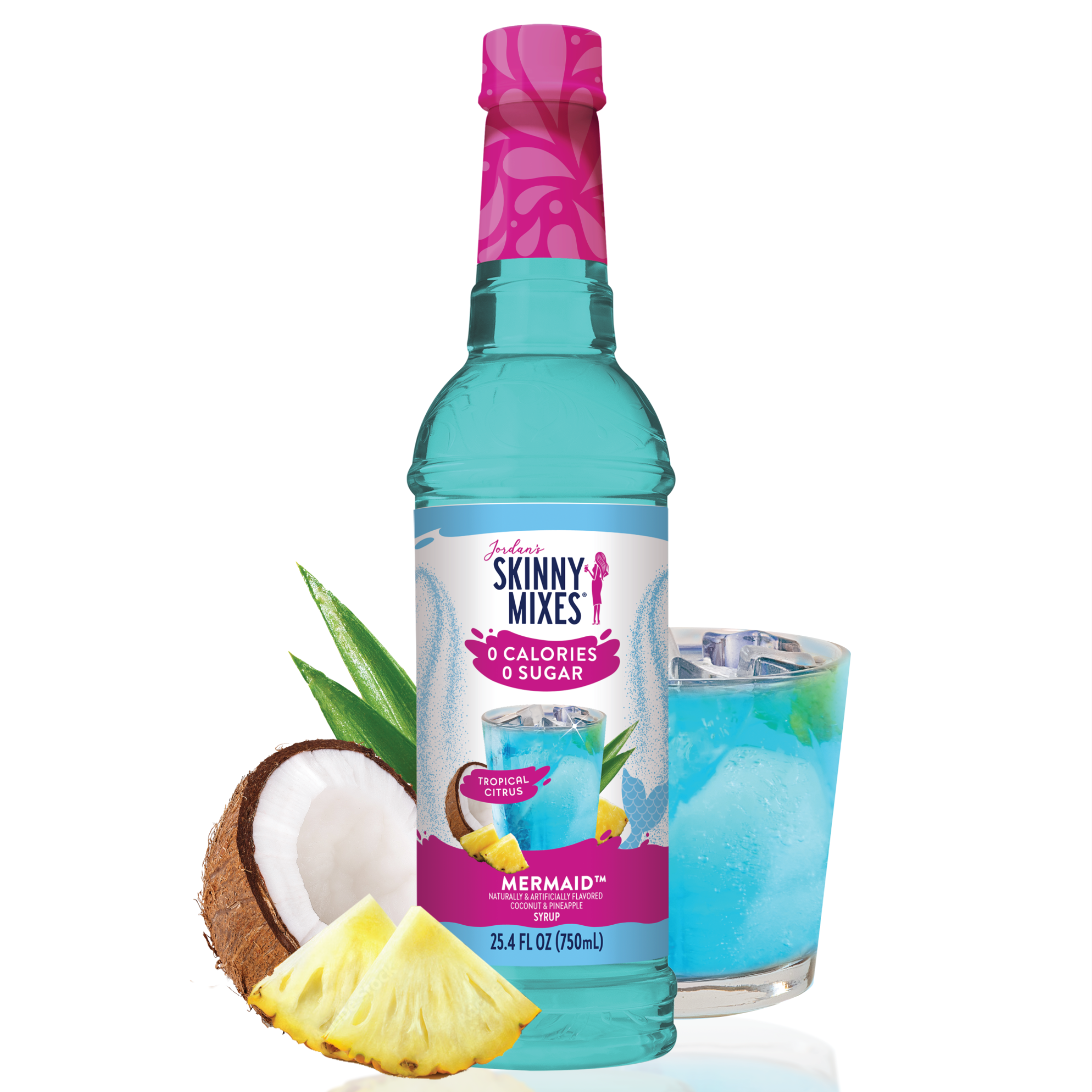 Bottle of Skinny Mixes Sugar Free Mermaid Syrup
