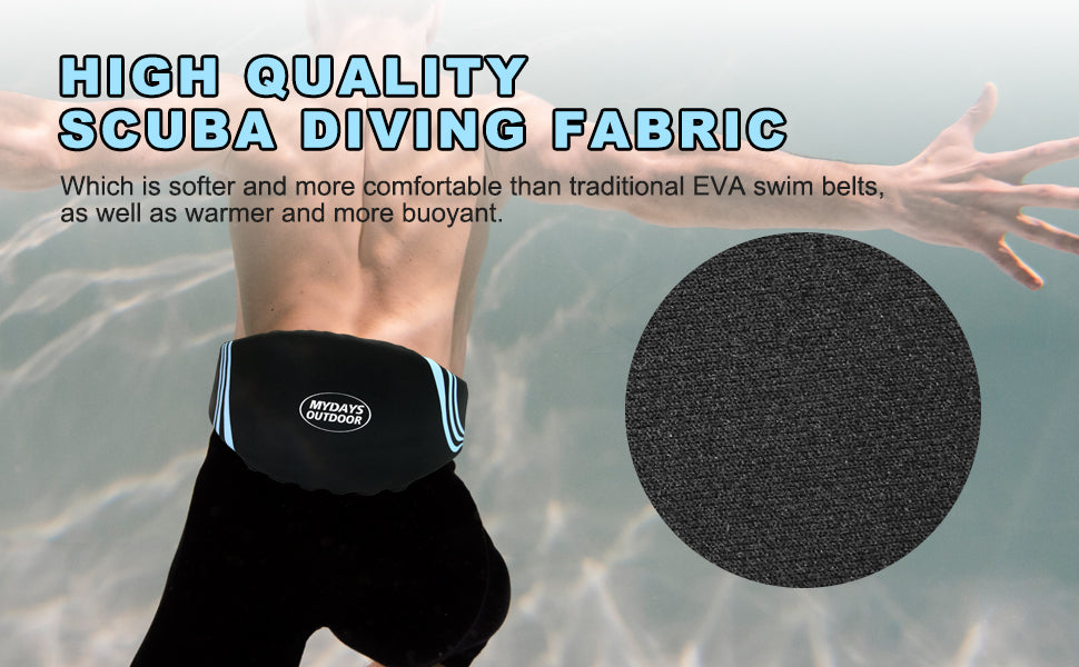 Detailed look at the zip pocket and removable foam liner on the Mydays Outdoor swim belt