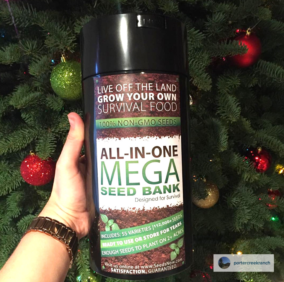 The SeedsNow All-in-One MEGA SEED BANK seed storage vault