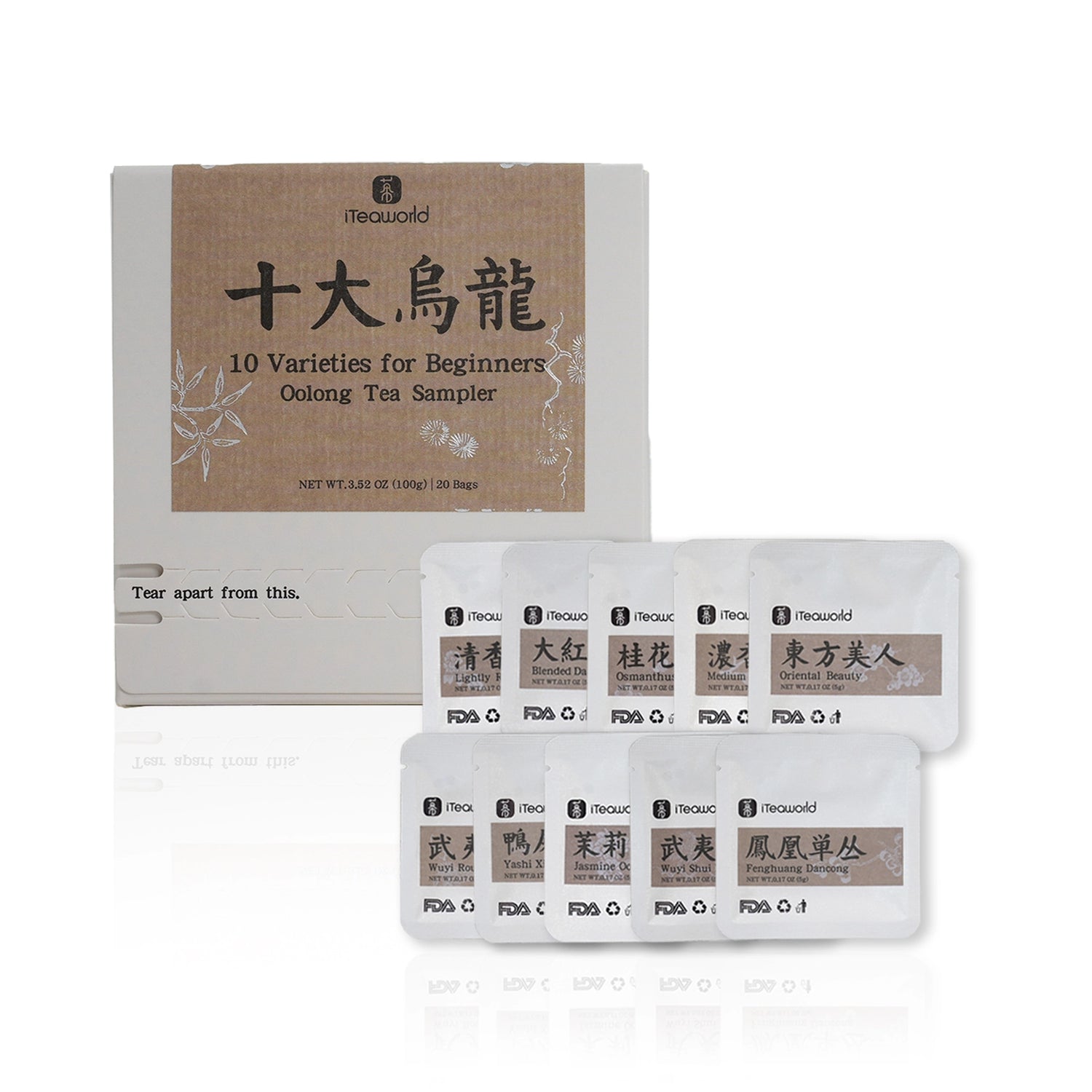 iTeaworld Oolong Sampler: Ten Styles to Find Your Favorite