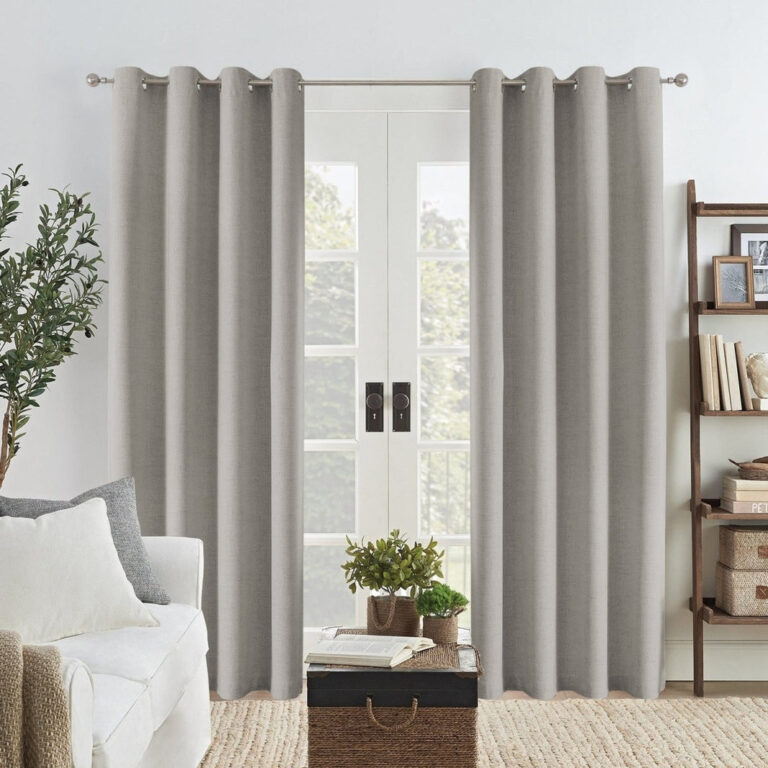Joydeco Faux Linen Blackout Curtain: A Made-to-Measure Pick
