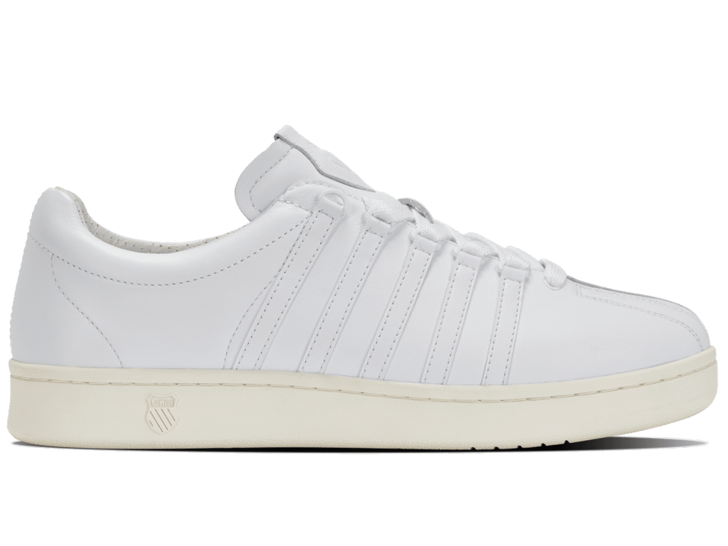 K-Swiss Classic GT in white leather with an off-white sole