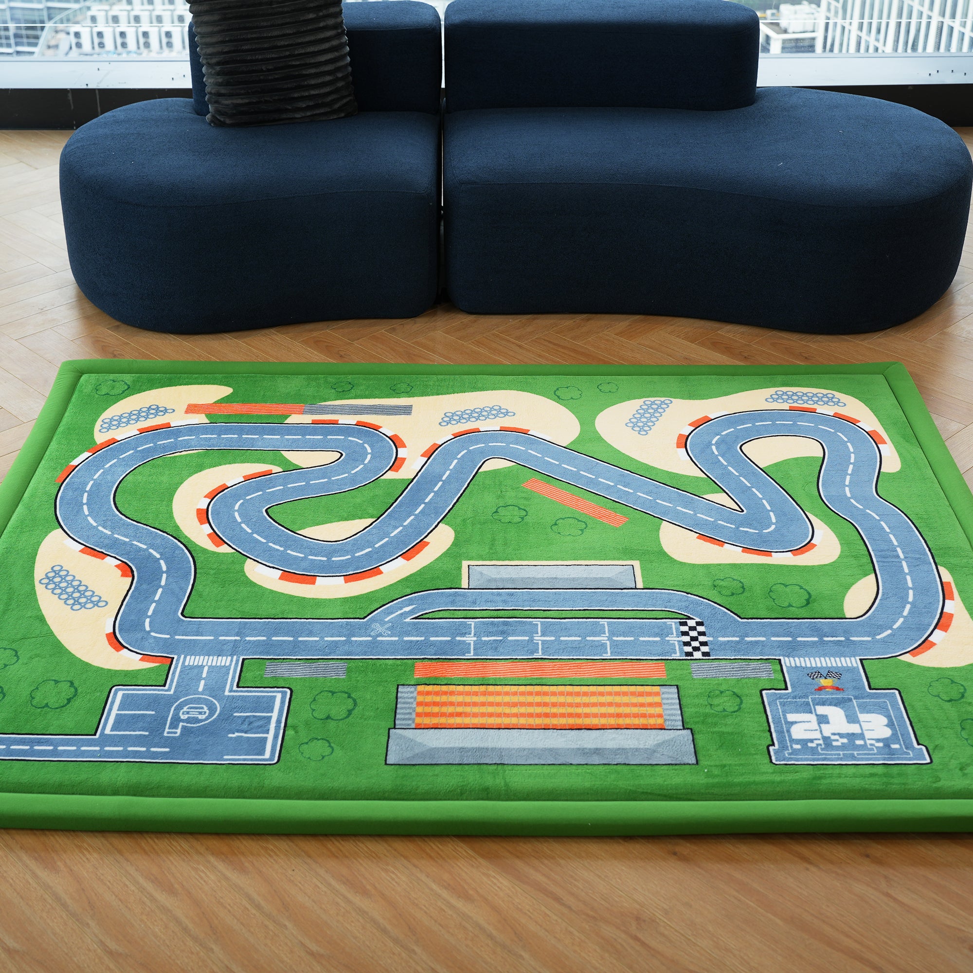 PaPaMat Race Track Play Mat Review: A Soft Foam Rug With a Printed Track