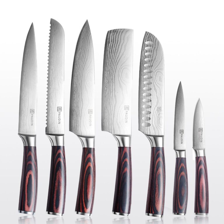 Paudin 7-Piece Chef Knife Set Review: What the Specs Tell You