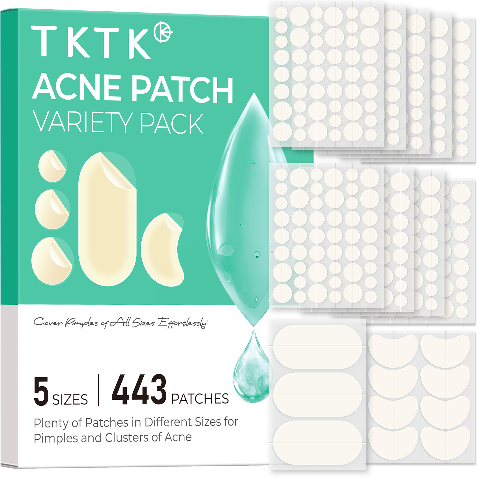 TKTK 443 Count Acne Patch Variety Pack Review: What Is in the Box